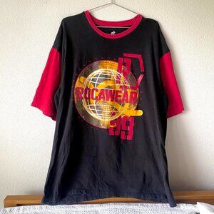 Rocawear Men's 3XL black and red tee shirt
